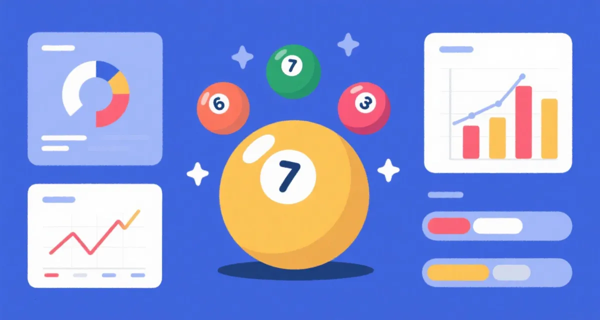 开奖与走势图插画